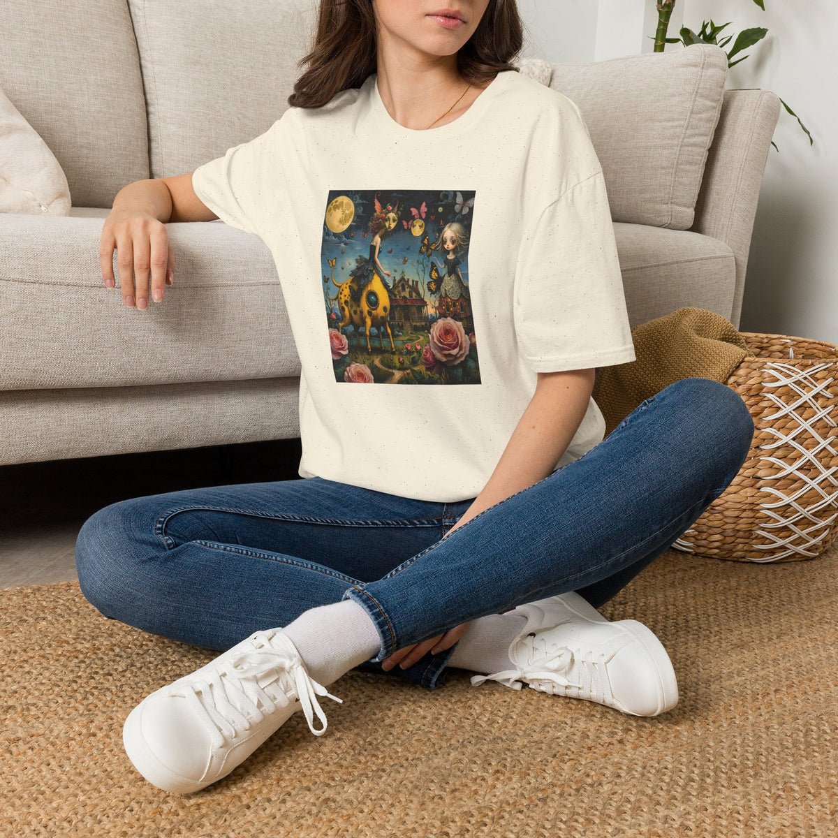 lisa wants everyone to wear her mask Fine Art Shirt